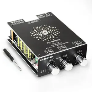 T220HS 220W+220W Bluetooth Amplifier Board with Treble and Bass Control 2.0 Channel Stereo AMP Board DC 12-36VBluetooth/AUX/USB Input