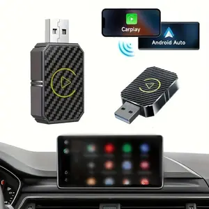 2 in 1 Wireless Car Adapter, Car Adapter for CarPlay, Carplay Converter, Plug & Play Car Adapter for iPhone & Android, Car Electronics Accessories