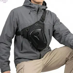 Men's Tactical Thigh Pack for Motorcycle & Cycling, Adjustable Drop Leg Bag & Waist Fanny Pack, Water Resistant Outdoor Riding Gear Bag, Durable Lightweight Design Perfect for Motorcycling, Cycling, Hiking, Travel and Outdoor Activities