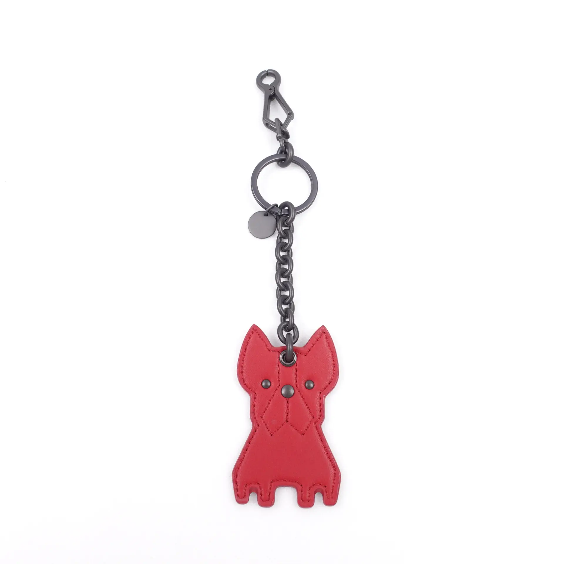Pre-owned BOTTEGA VENETA Calfskin Bag Accessories Red Bag Charm T10240554