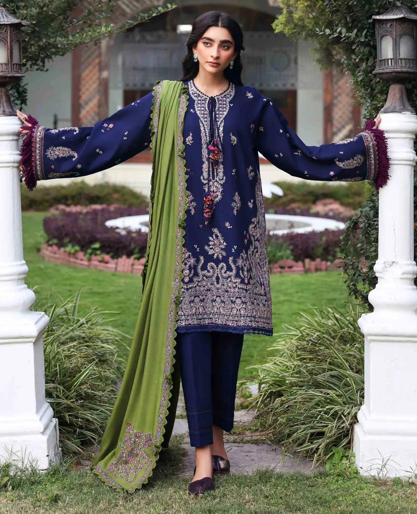Republic -D1 Azura Three Piece Khaddar
