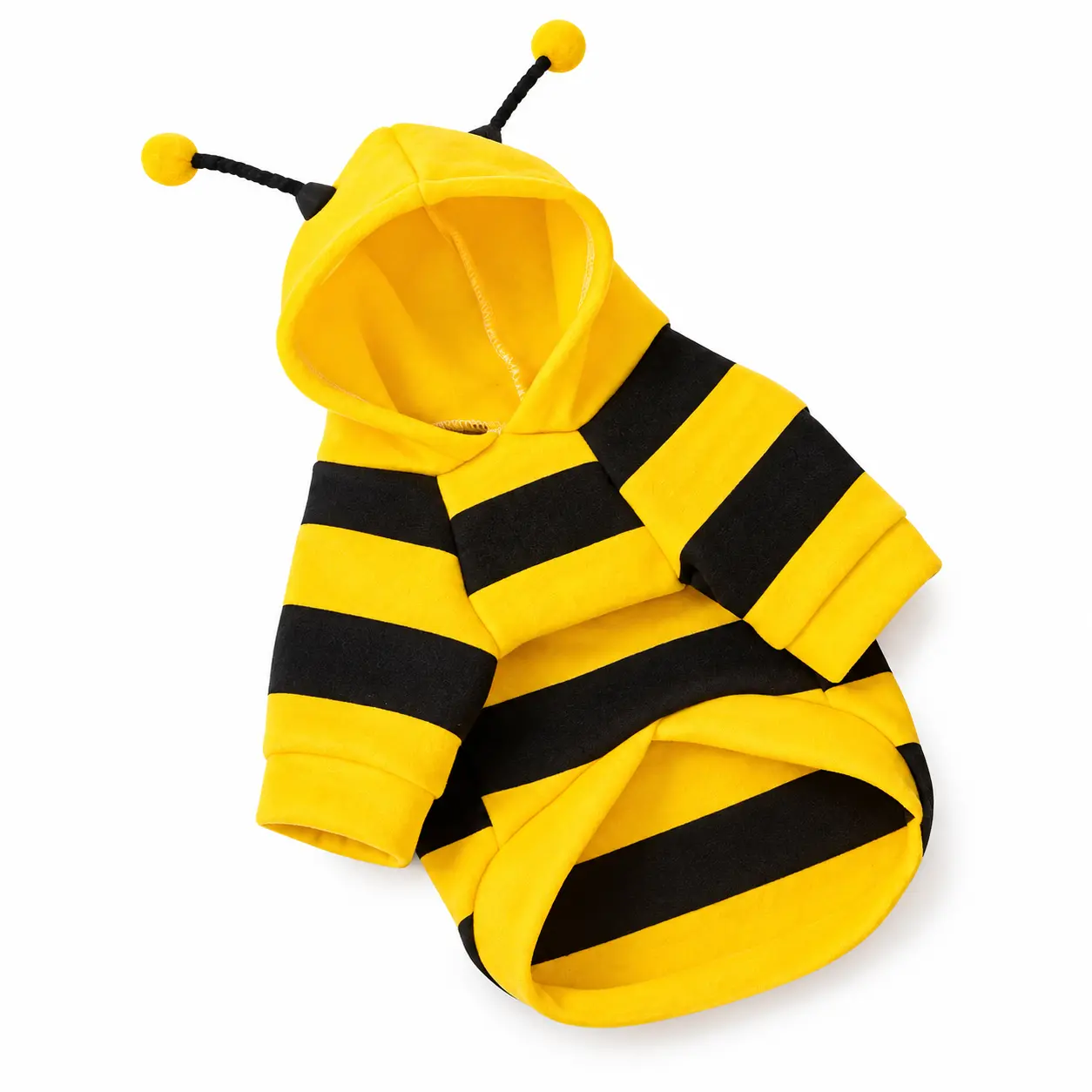 1pc Cute Bee-Themed Pet Sweater for Small to Medium Dogs & Cats, Cozy All-Season Costume with Yellow Stripes, Great Easter Gift