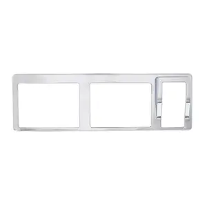 United Pacific - Chrome Plastic 7 Rocker Switch Bezel for Peterbilt 579