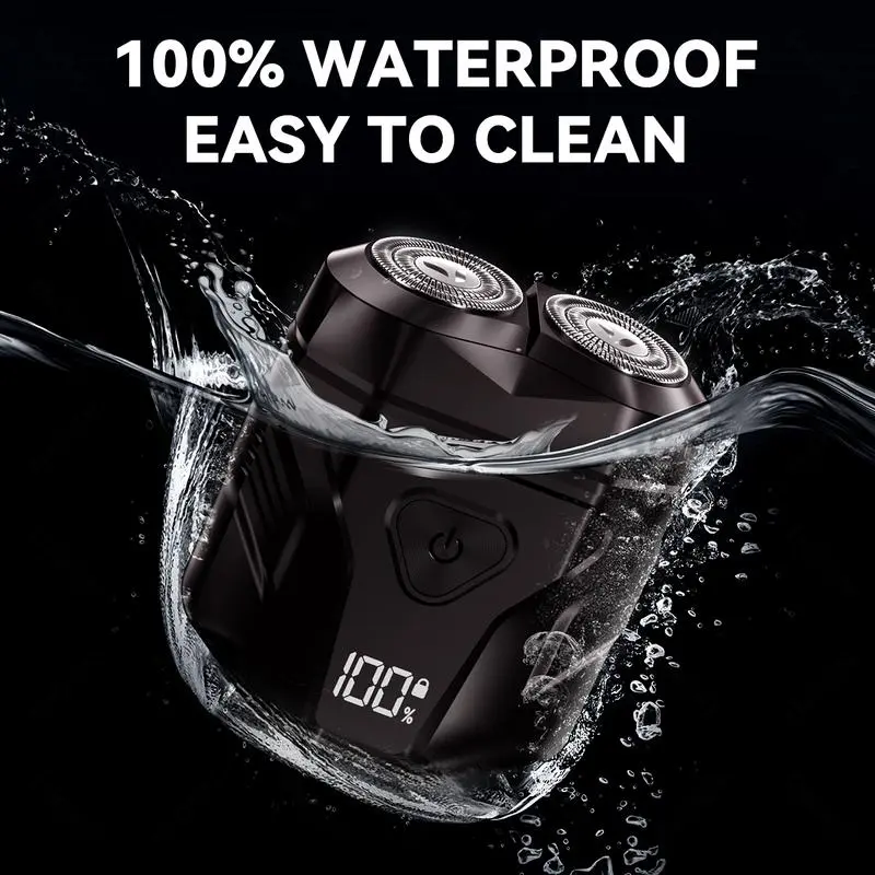 ENCHEN Mini Electric Shaver - Dual Flex Heads, Electric Shaver, USB-C Fast Charge, 100% Waterproof, Compact & Lightweight, Ideal for Travel & Daily Use