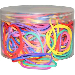Multicolor Rubber Bands For School Home Office, 280PCS Colored Elastics Bands, Assorted Color Rubber Bands(Unstretched Diameter:1.5inch,Red,Yellow, Blue,Green,Pink,Purple,Orange)