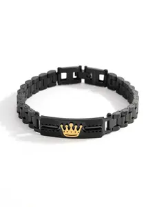 Gold Crown Ace Bracelet, Fashionable Bold Personalized Jewelry for Men and Women, Trendy Gift Choice, High-End Style, High Quality Bracelet, Exquisite Bracelet