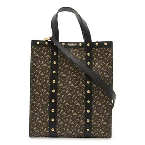 Pre-owned BURBERRY Coated/Waterproof canvas Shoulder Bags TB Small Monogram 2way Tote Bag