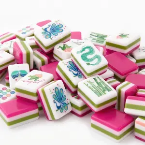 Mahjong Sets Tiles 4-layer 160pcs Engraved American Mahjong Sets Premium Quality Mahjong for Entertainment
