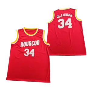 Men's basketball jersey #34 Red Basketball jersey,round neck, lightweight and breathable, elastic, suitable for casual sports outfit.