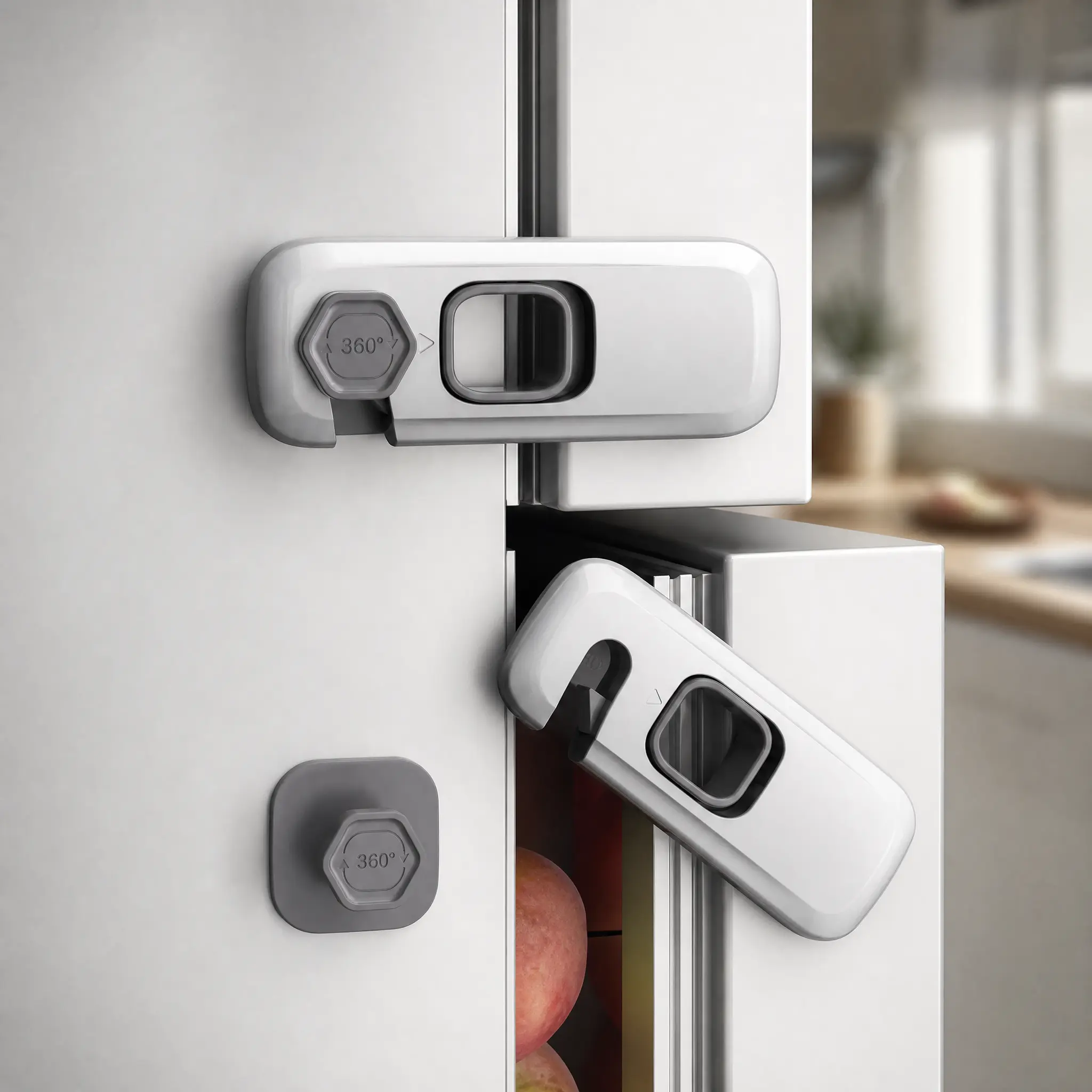 5 Pack Proof Refrigerator Lock, Proofing Cabinet Locks, ovenlock safety, fridge lock, for Fridge, Drawers, Dishwasher,Oven, Cupboard, Closet, Adhesive, No Tools Need