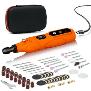 Mini Cordless Rotary Tool, 5-Speed and USB Charging Rotary Tool Kit with 69 Accessories, Multi-Purpose 3.7V Power Rotary Tool for Sanding, Polishing, Drilling, Etching, Engraving, DIY Crafts