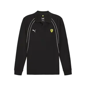 PUMA Mens Scuderia Ferrari Race Long Sleeve Shirt Casual Casual - Black