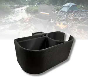 Cup Holder & Gear Tray for YETI Roadie 15 & 24 – Side-Mount Drink Holder and Storage Tray Attachment