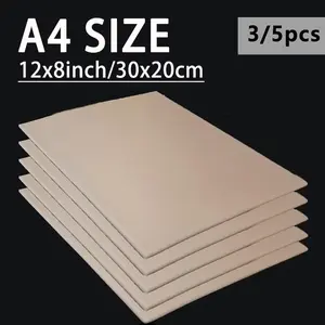 A4 Tattoo Practice Skin Sheets, 3mm Thickness ，8*10inch Dual-Sided Silicone Micro Blade Training Skins, Suitable for Beginners & Professionals，3pcs/5pcs