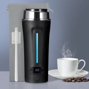 Ceaplot Dual Voltage Travel Kettle, 110-240V Portable Electric Kettle with LCD Display, 4 Temperature Settings, 4 Colors LED for Global Use