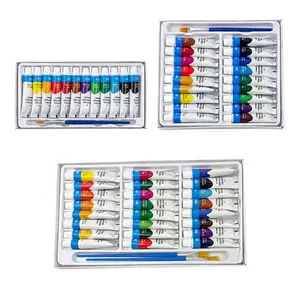 12/18/24 Color Watercolor Paint Set, 5ML Tubes, Multi-Use Professional Art Supplies for Artists, Students, DIY Crafts, Wall & Fabric Decoration, Watercolor Paint Box, Art Painting Supplies