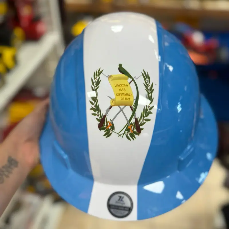 ZELUGA 15-549 HARD HAT, GUATEMALA FLAG