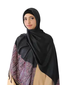 Black Pashmina Shawl for Women - Soft and Warm Women's Pashmina Shawl Evening Wrap