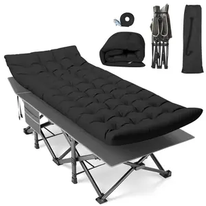 Camping Cot, Foldable camping bed with mattress, sturdy and durable folding bed