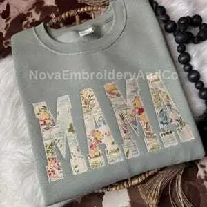 Pooohh Bear Mama Appliqué Tshirt And Sweatshirt,  Bear Tee, Mama Applique Sweater