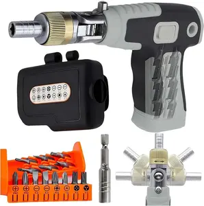 16-in-1 Multi Screwdriver Set,Multi Angles Screwdriver Gun with Magnetic Bit,Ratchet Screwdriver Set With 14 Various Sizes Screwdriver Bits,Ergonomic Pistol Grip,Tool for Home Repair,DIY, dealsforyoudays