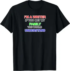 100% cotton Unisex Writer Family T-Shirt