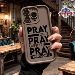 Cool Inspirational Faith Quote Typography Design Case for iPhone 17 16 15 14 Pro Max 13 12 11 XR XS Plus Air Slim Shockproof Anti Drop Protective TPU Cover
