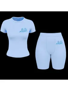 XOXO 2-piece lougewear short set