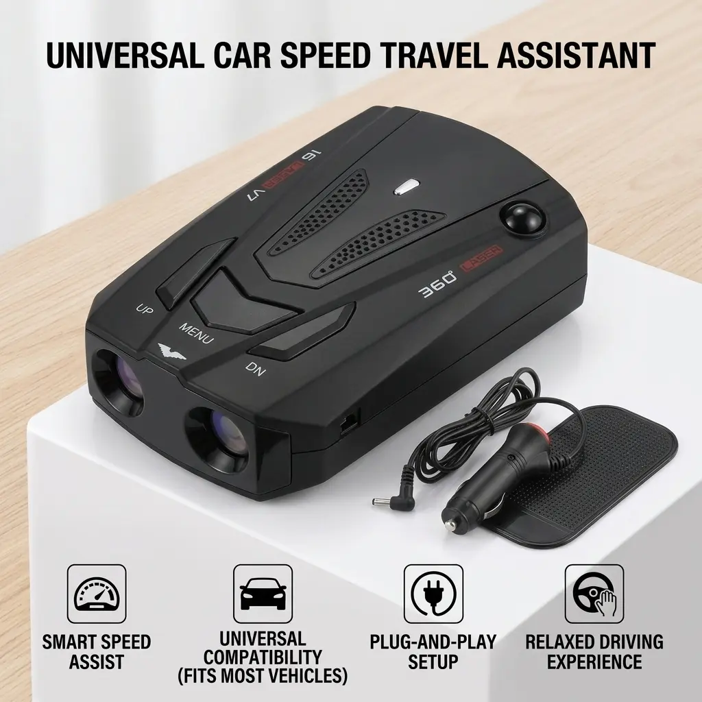 Universal Non-Radar Analog Car Speedometer - Works with Most Cars, SUVs, Trucks, Easy to Operate, Ideal for Long Road Trips