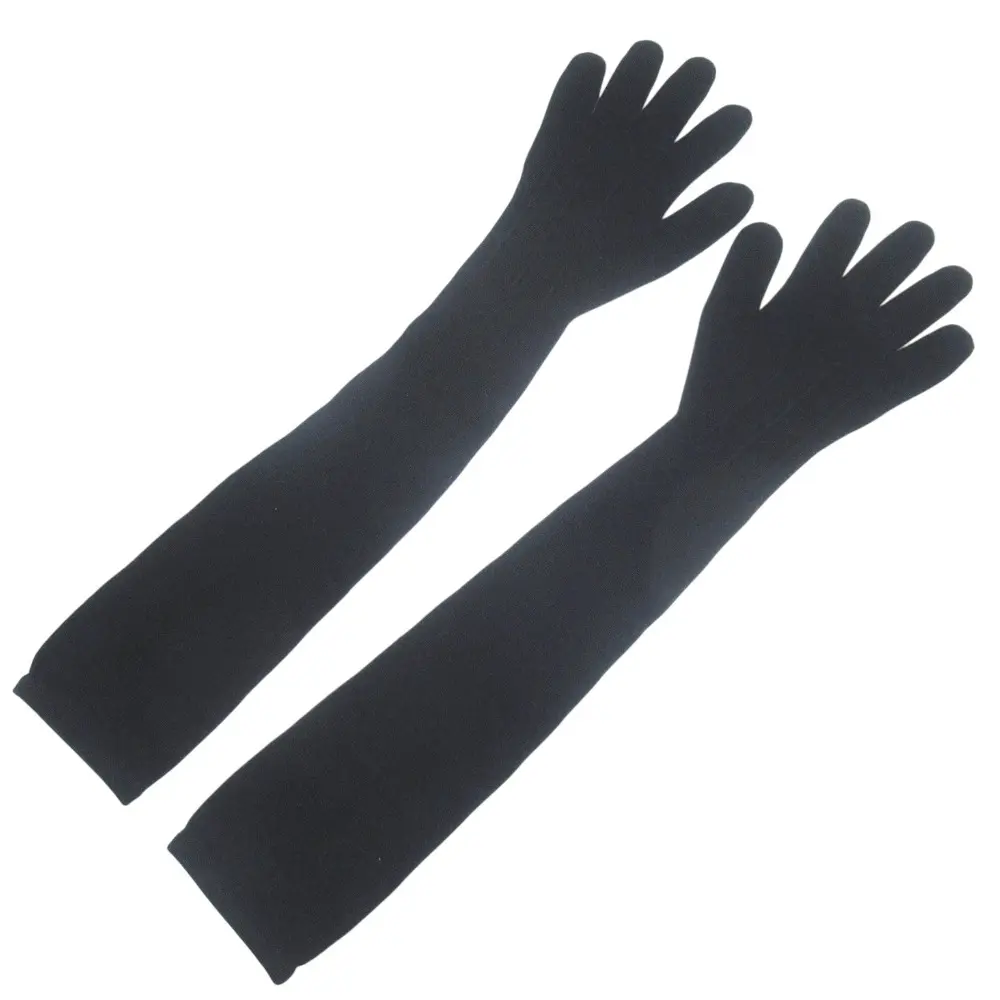 Pre-owned HERMÈS Cashmere Small Leather Goods Hermes Long Gloves