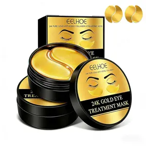 Golden Nourishing Eye Mask Patches, 120 pieces in two boxes, gently penetrates to hydrate and moisturize, nourishes and firms the eye area, relieves dryness, suitable for both men and women, affordable skincare product.