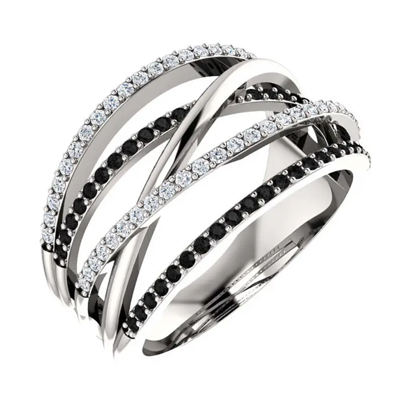 Rhinestone Decorated Ring, Fashion Accessories for Women, Trendy All-match & Exquisite Jewelry for Wedding Engagement Bridal Jewelry Gift, Stackable Finger Rings, Engagement Wedding Bands, Marriage Ring, Elegant Fashion Rings, Beautiful Rings