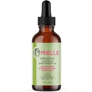 Mielle Organics Rosemary Mint Scalp & Hair Strengthening Oil for All Hair Types, 2 Ounce, T116-2