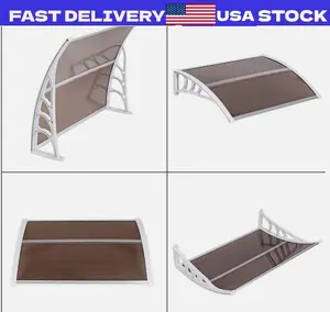 40x30" Door Window Awning Patio Cover UV Rain Snow Protection