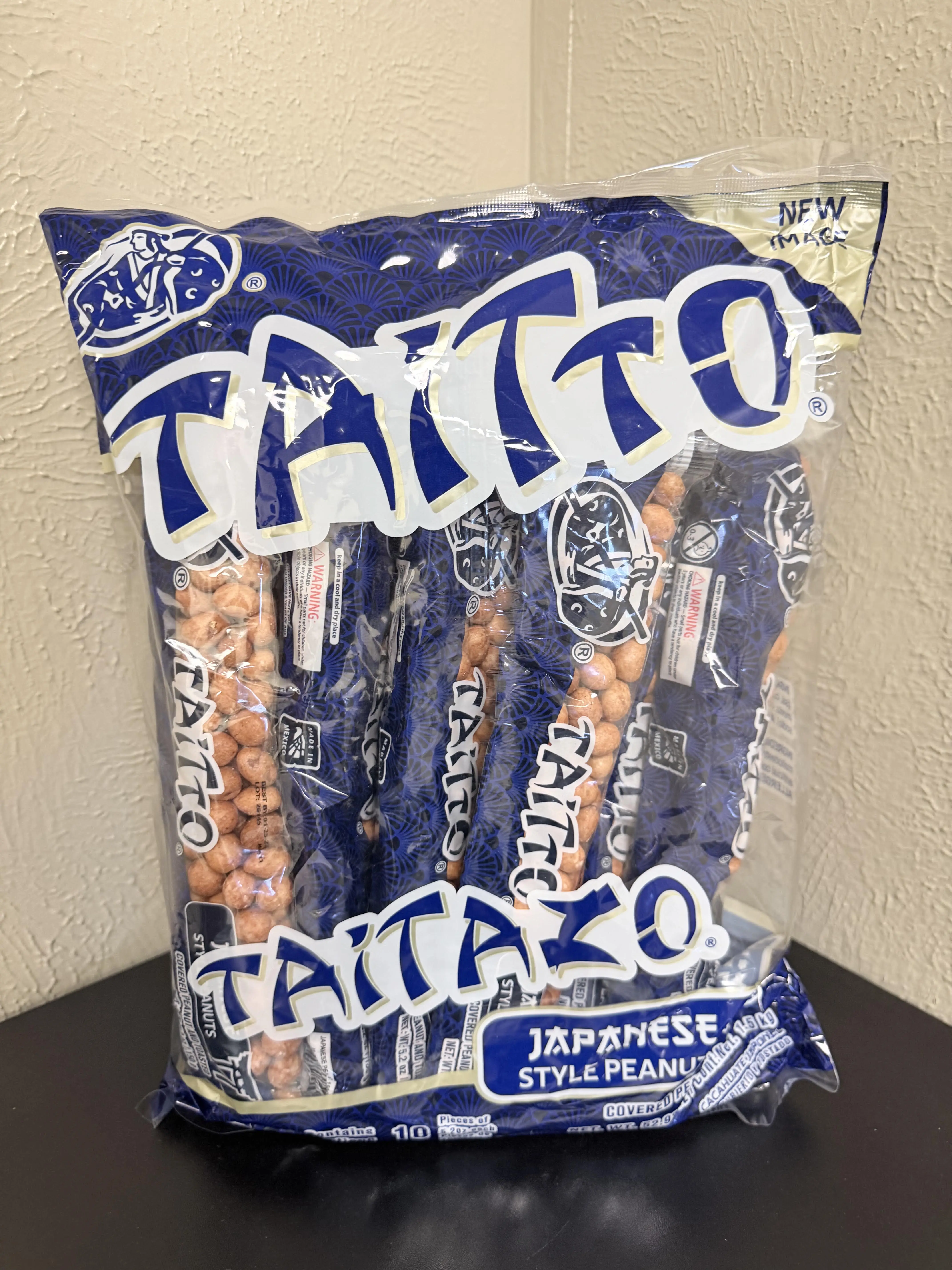 Taito Japanese Style Peanuts - Blue Packaging - 150g Bag - Snack Food