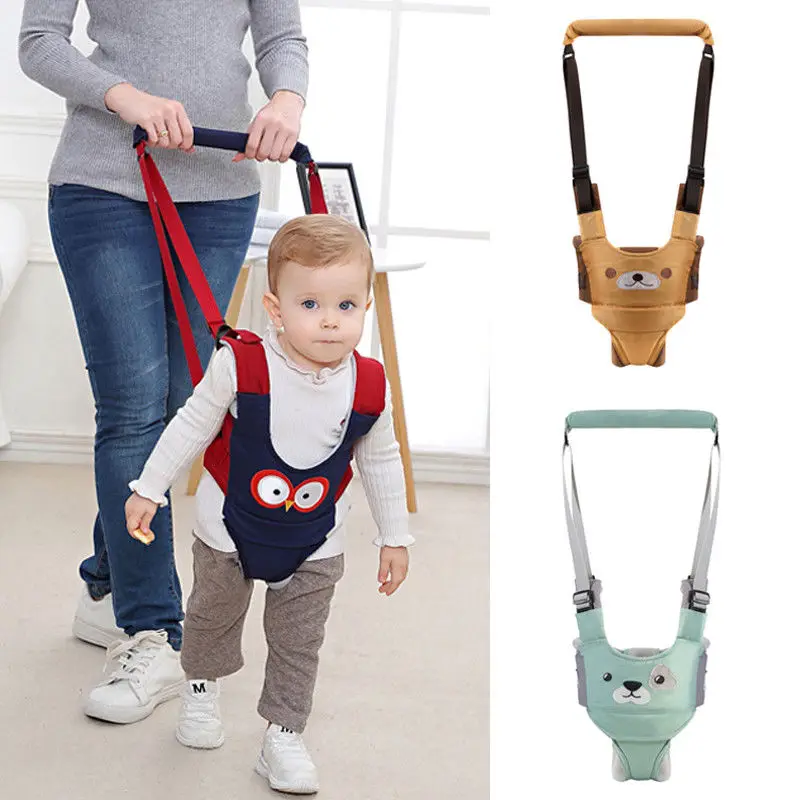 Baby Walking Harnesses Backpack, Safety Assistant Learning Walk Helper, Handheld Adjustable Wings Protective Belt