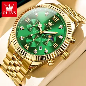 Celebrity recommendation OLEVS genuine men's watch light luxury explosive multi-function luminous waterproof men's large dial watch 2932