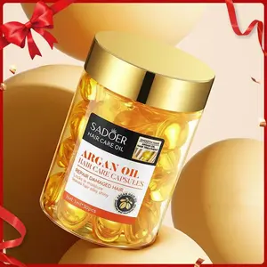Argan Oil Hair Capsule, 30pcs/box Potable Hair Oil, Healthy Hair Penetrates Root to Tip, Revitalizes Hair, Hair Care & Styling Product