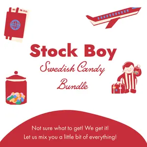 Stock Boy Swedish Candy Bundle - 6 Pack -1/2 Pound Bags - Bon Bon - Swedish Candy