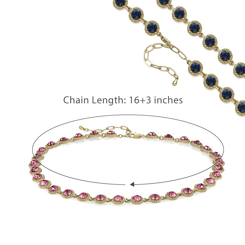 Czech Diamond Necklace & Bracelet Set – Romantic Jewelry Gift for Girlfriend, Anniversary & Birthday