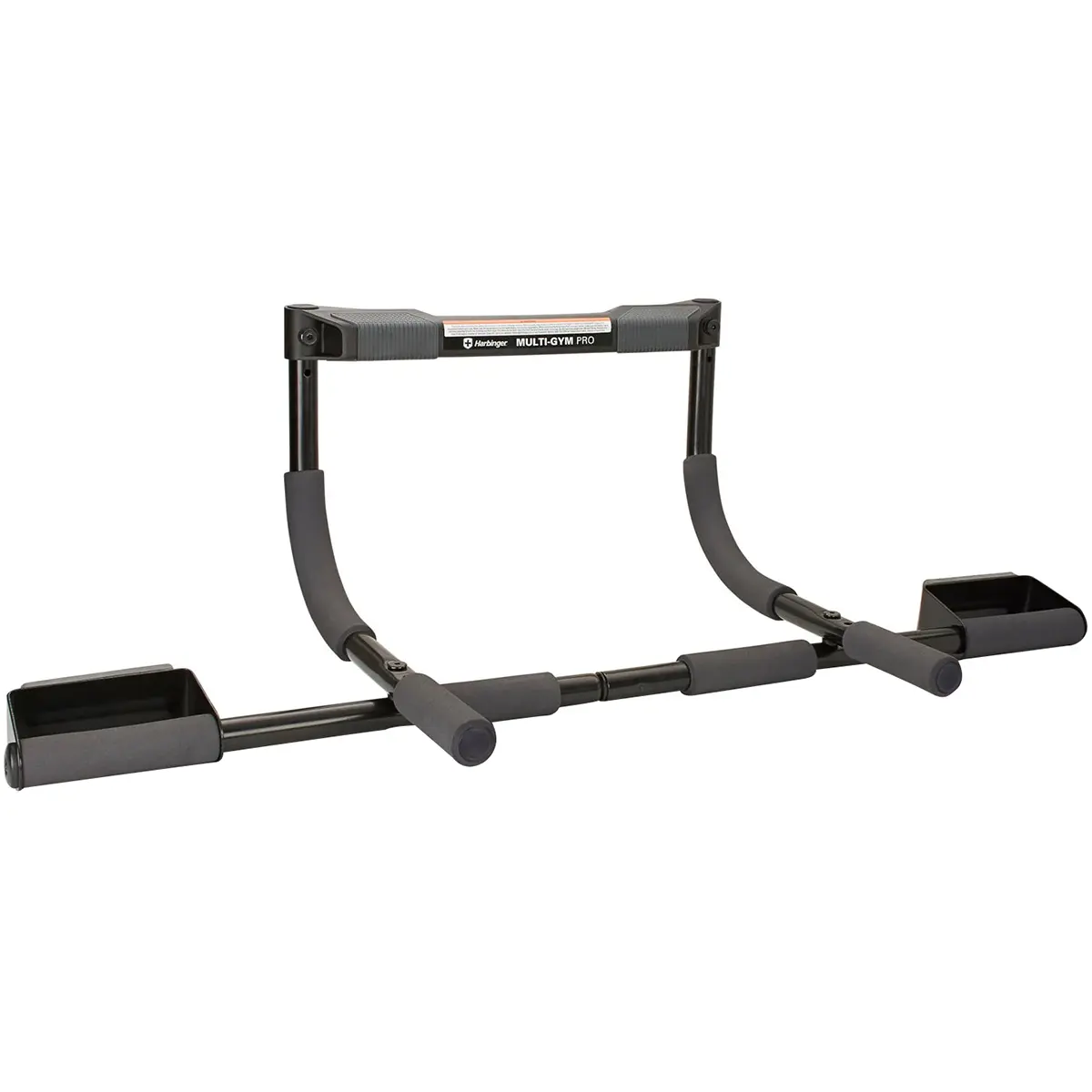 Harbinger Multi-Gym Pro Fitness Trainer - Black, Muscle Exercise Equipment, Home Gym Kit, Workout Equipment with Pull Up & Push Up Board Functionality, Padded Handles, Compact Exercise Device Pull-Up Bars, Pull Up Bar