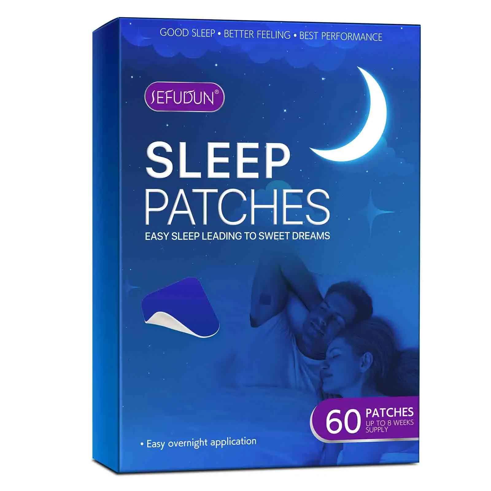 SEFUDUN Sleep Patch - 60pcs/box for Deep Relaxation & Improved Sleep Quality - Easy to Tap & Carry-