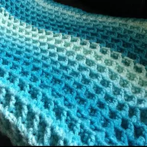 Small Waffle stitch crochet blanket