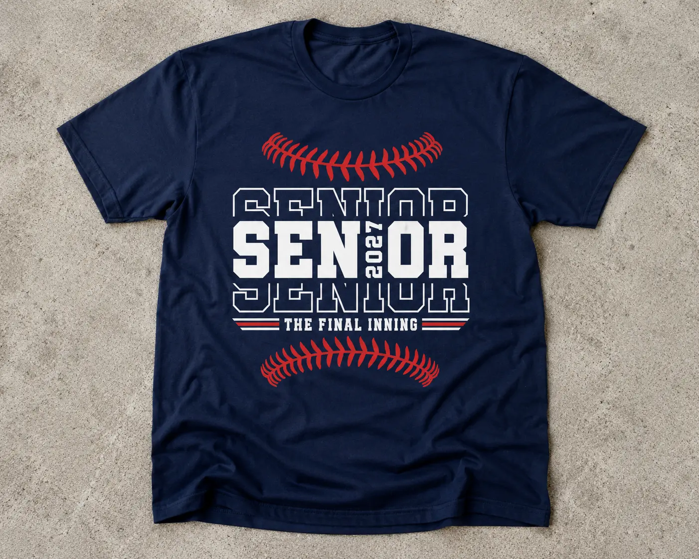 Senior 2027 Baseball T-Shirt, The Final Inning Tee, Class of 2027 Baseball Senior Shirt, High School Baseball Graduation Gifts