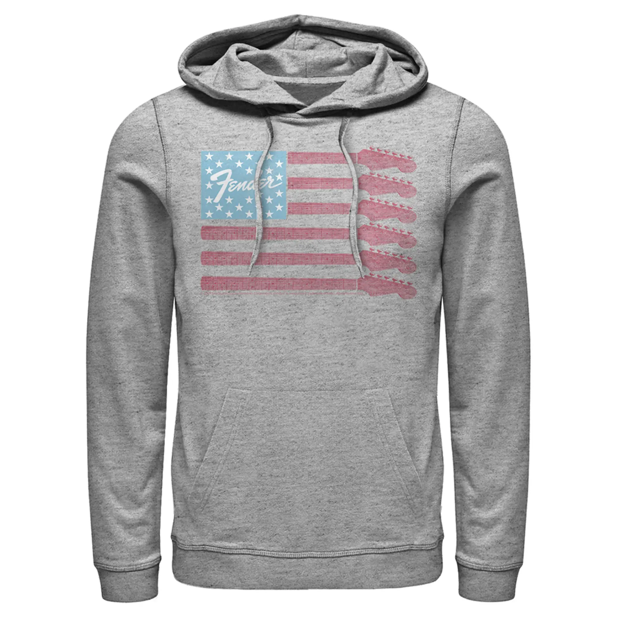 Men's Fender Guitar Flag Logo Pull Over Hoodie