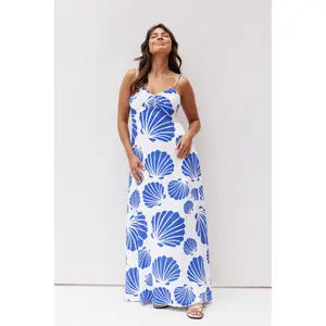 Tyla Maxi Dress - Blue Shell