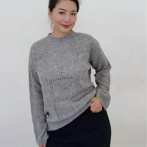 100% Cashmere Gray Sweater