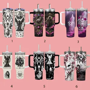 Sleep Token Even in Arcadia 40oz Tumbler with Handle – Insulated Travel Mug
