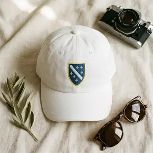 Bosnia & Herzegovina National Team Hat - Bosnian Flag Embroidered Dad Cap, Balkan Soccer Football Pride Fan Apparel, European Heritage Classic Baseball Washed Hat, Patriotic Supporter Merch Gift for Bosnian Diaspora