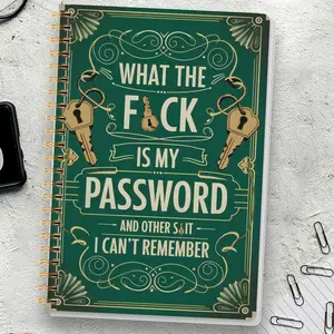 1pc Simple Password Book, Minimalist Advanced Address Password Manager With Website Password Quick Access Username And Password Storage Perfect For Home Office Internet Computer Logins, Great Holiday Gifts, Planner Notebook